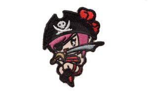 Ecusson/Patch, 'MSM', Pirate Girl (Goth)