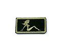 Patch "Action" Small Naked Lady (Black)