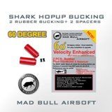 Joint hop-up 60°, shark 'Mad Bull' rouge.