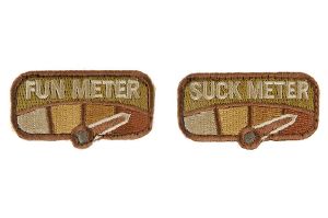 Ecusson/Patch, 'MSM', Suck Meter - Fun Meter  (Multicam)