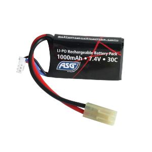 Batterie LiPo 7,4V 1000mAh, 30C 'ASG'